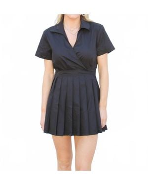 SOFIA The Label Lola Pleated Romper - Black