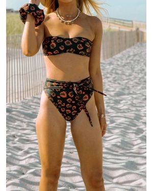 Olive Surf The Mel Bikini Bottoms - Brown