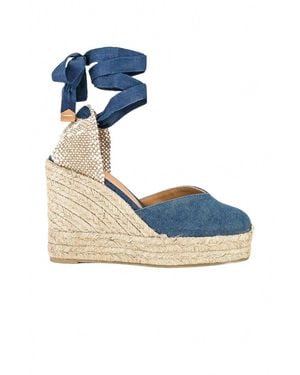 Castañer Chiara Heeled Espadrilles - Blue