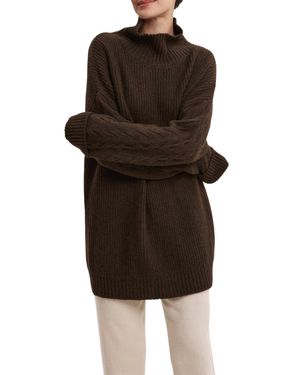 Gentle Herd Yak Wool Turtleneck Sweater - Black