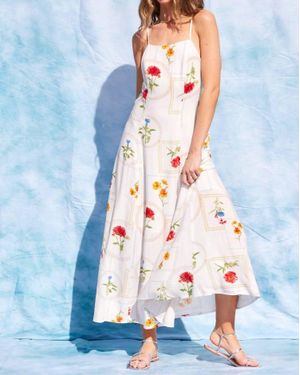 illa illa Garden Print Maxi Dress - Blue
