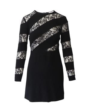 Sandro Lace Cutout Dress - Black