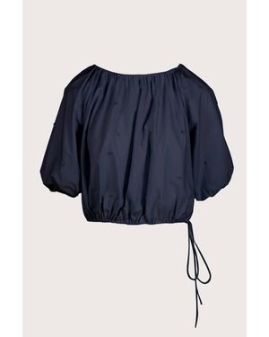 Merlette Lotus Embroidered Top - Blue