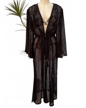 Cienna Athena Beach Cover Up - Black
