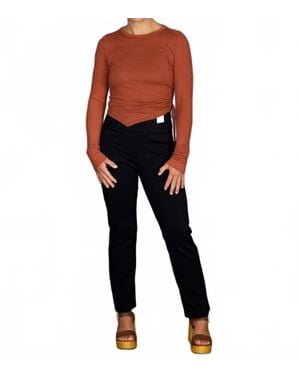 WASABI + MINT Sideline Long Sleeve Top - Black