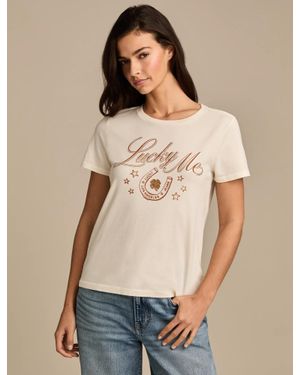 Lucky Brand Lucky Me Classic Crew - Natural
