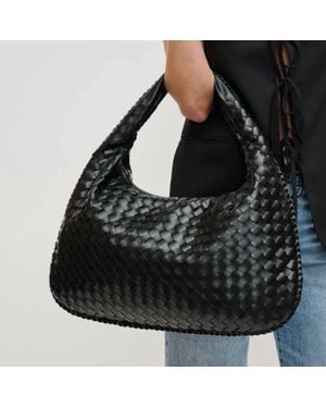 Urban Expressions Victoria Woven Hobo Bag - Black