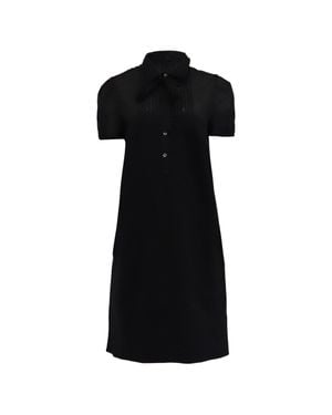 Theory Collar Midi Dress - Black