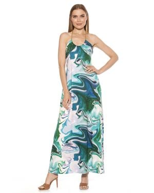 Alexia Admor Selena Maxi Dress - Blue