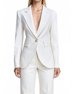 Smythe Seamed Blazer - White