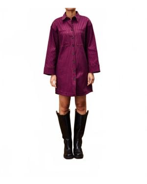 FRNCH Dianella Dress - Purple