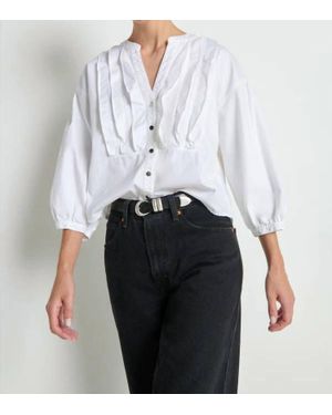 Nation Ltd Amelia Ruffle Shirt - White