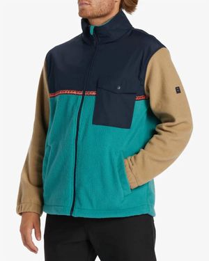 Billabong A/Div Boundary Trail Fleece Jacket - Blue