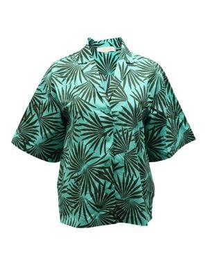 Diane von Furstenberg Tropical Print Shirt - Green