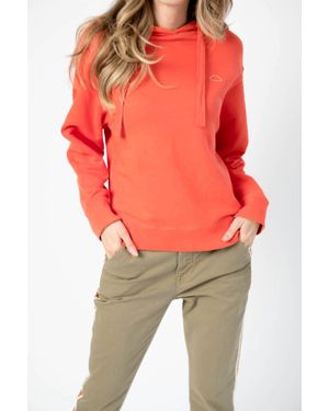 FRAME Easy Drawstring Hoodie - Red