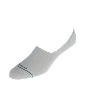 Marcoliani Pima Cotton Solid Invisible Touch Sock Liners - Gray