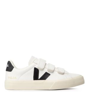 Veja Recife Leather Velcro Sneakers - White