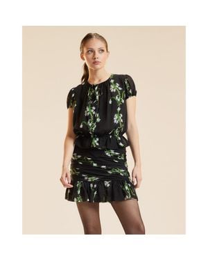 Cynthia Rowley Silk Mini Skirt - Black