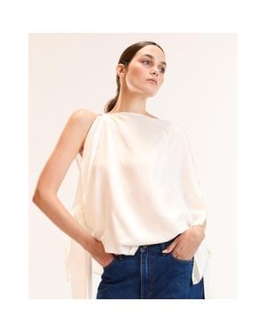 Cynthia Rowley Windswept Tie Top - White