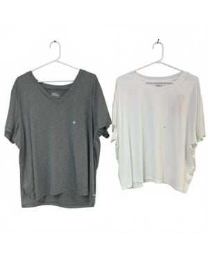 Eddie Bauer Surreal Travel Crew V-Neck Two-Piece Tee - Gray