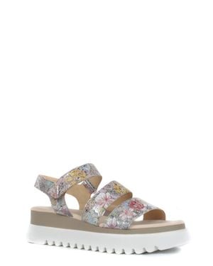 Gabor Leather Platform Sandal - White