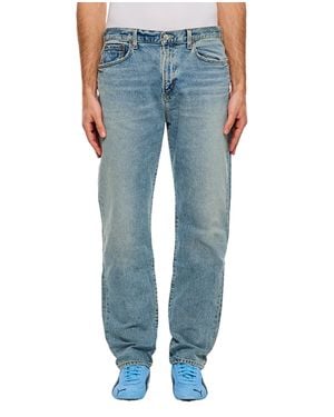 Agolde High-Waisted Light Denim Jeans - Blue