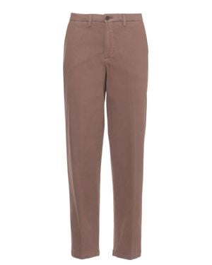 Briglia 1949 Jeangw Cotton-Blend Straight-Leg Pants - Brown