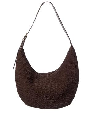 Madewell Essential Curve Suede Shoulder Bag - Brown