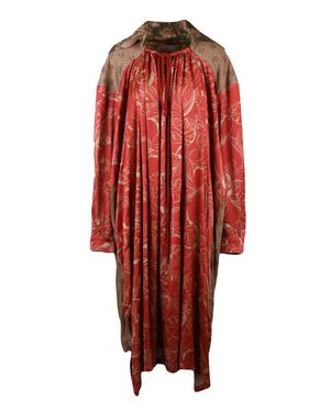Vivienne Westwood Patchwork Baseball Dress With Gathered Neckline