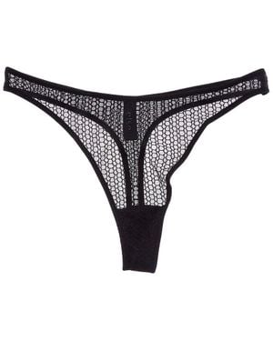 Else Honeycomb Thong - Black