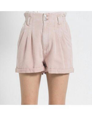 Aaron & Amber Paperbag Short - Pink