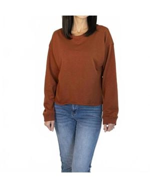 Wishlist Kye Crewneck Sweatshirt - Brown