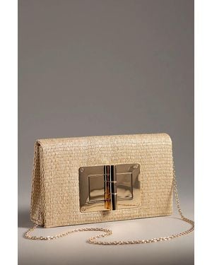 Lisi Lerch Lillian Straw Clutch - Brown