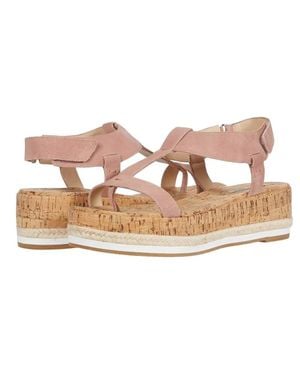 Pelle Moda Pilar Sandals Leather Platform Silingback Khd621 - Pink