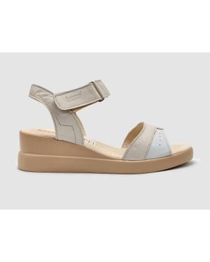 KCR Group Summer Leather Sandals - Metallic