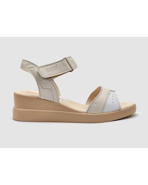 KCR Group Summer Leather Sandals - Metallic