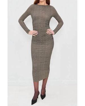Veronica Beard Long Sleeve Charissa Midi Dress - Multicolor