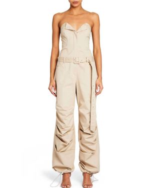SER.O.YA London Wide Leg Jumpsuit - Natural