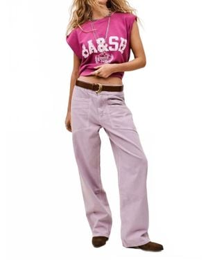 Ba&sh High Waist Fima Pant - Red