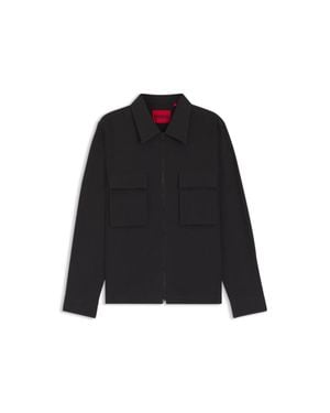 HUGO Oversized-Fit Shirt - Black