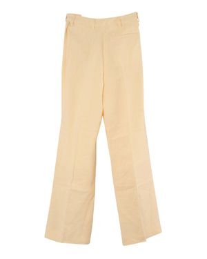 Acne Studios Side Closure Linen Pants - Natural