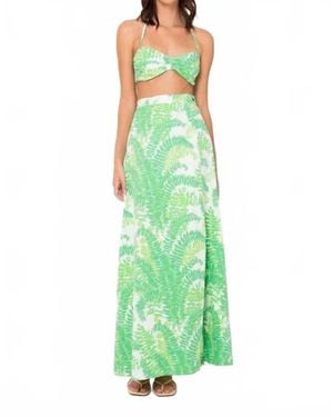 SWF Sweetheart Halter Crop Top - Green