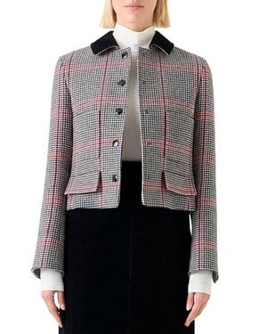 Akris Punto Houndstooth Jacket - Gray
