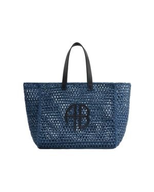 Anine Bing Large Rio Tote Bag - Blue