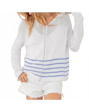 Wooden Ships Sunrise Zip Hoodie - White