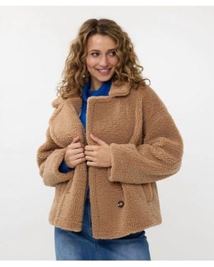 EsQualo Teddy Jacket - Brown