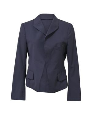 Jil Sander Single-Breasted Blazer - Blue