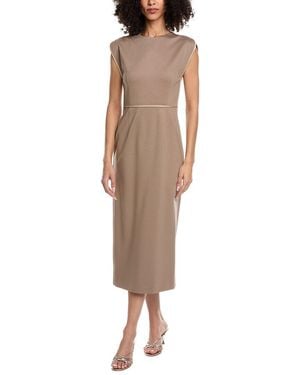 BOSS Boss Detira Midi Dress - Brown