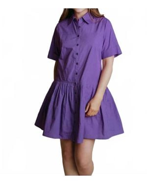 Laroque Hannah Mini Dress - Purple