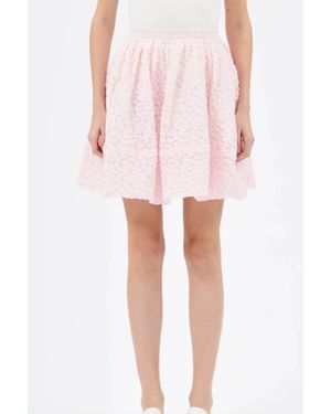 ODEEH Fil Coupe Dot Bubble Skirt - Pink